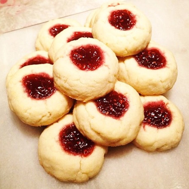 Raspberry Thumbprint Cookies (Gluten-Free Dessert)