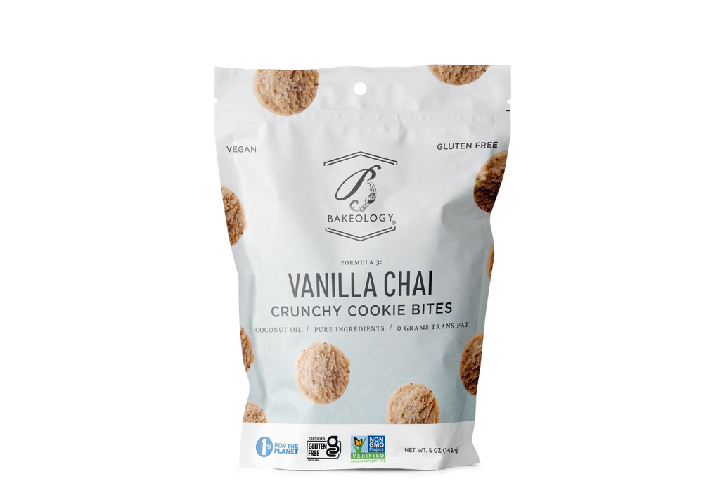 3 pack- Vanilla Chai Cookie Bites, 5 oz bags