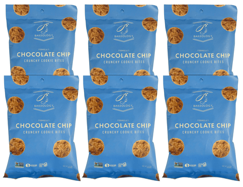 3 pack- Chocolate Chip Cookie Bites, 5 oz bags, Gluten Free, Vegan