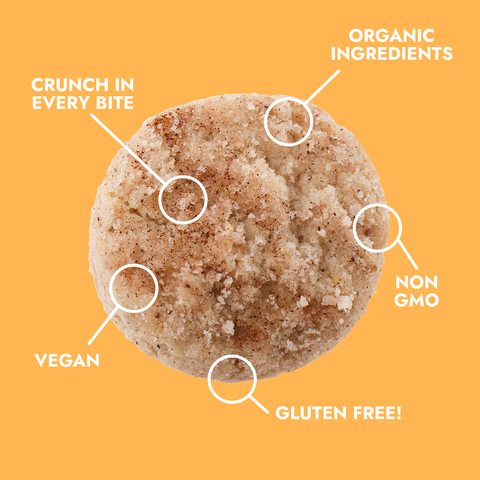 3 pack- Snickerdoodle Cookie Bites, 5 oz bags, Gluten Free, Vegan