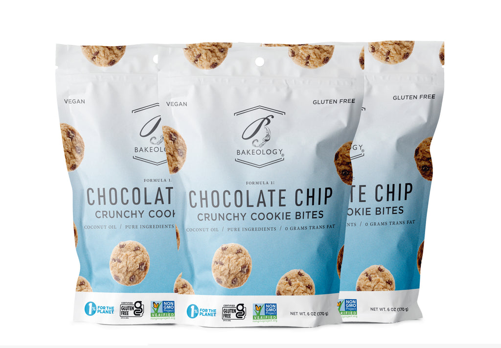 Baked Cravings Chocolate Chip Mini Crisp Cookie Bag 6-Pack (Nut-Free)